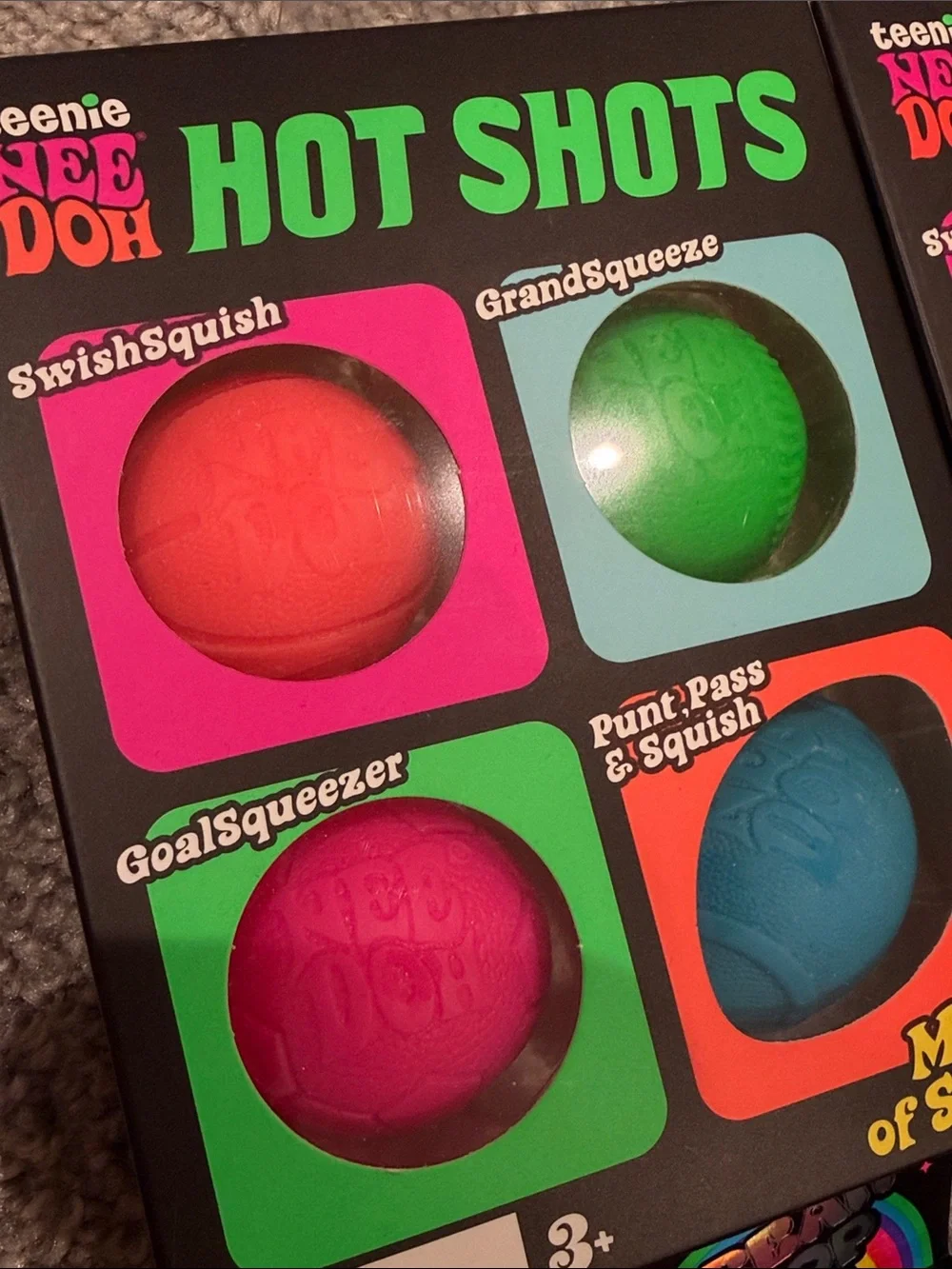 Schylling Needoh Teenie Nee Doh Hot Shots/Dream drop/Nice glow cube - brand new